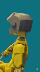 Helmet with Visor for Dummy 13 | 3D Printed Biker Action Figure Doll Accessory