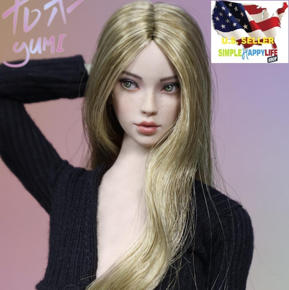 1/6 female head Movable Eye K006 A for Phicen hot toys 12″ figure worldbox ❶USA❶