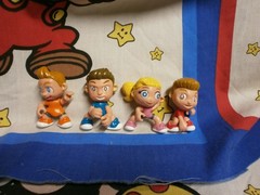 Small Lot Of 4 Ninja Kidz TV Figure Toys