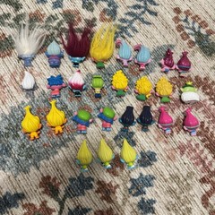 Trolls Band Together Mineez Hairrageous Glitter Common And Rare Bundle Lot of 27