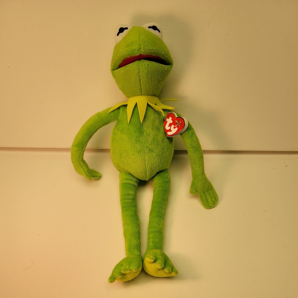Ty Beanie Buddies Kermit the Frog 2013 Muppet’s Plush, Medium 16″ 40cm New