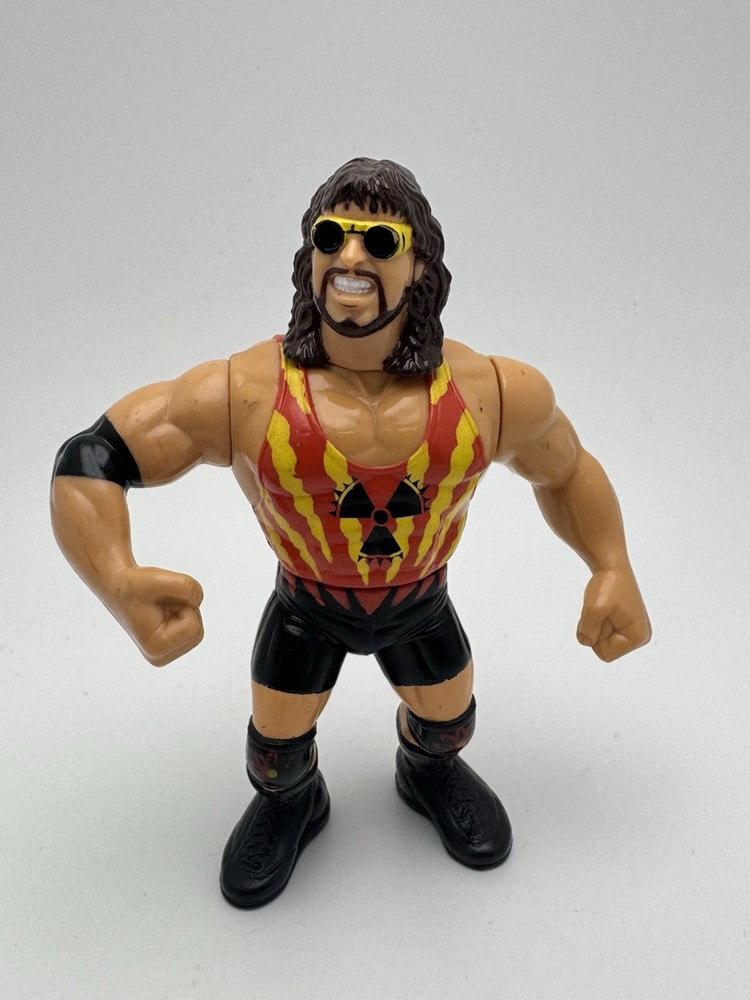 Hasbro WWF Adam Bomb Series 11 Wrestling Action Figure 1994 WWE Green Card Loose