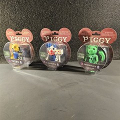Roblox DINOPIGGY, CLOWNY & TIGRY Series 1 – 3 Figure Set – 3.5” Unused DLC Code