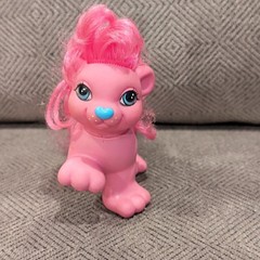 Hasbro My Little Pony LivelLion Figure Pink/Blue Plastic 1987 G1 Kingsley