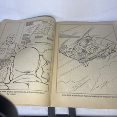 Vintage G.I. Joe COLORING BOOK A Real American Hero Marvel 1987 partially used