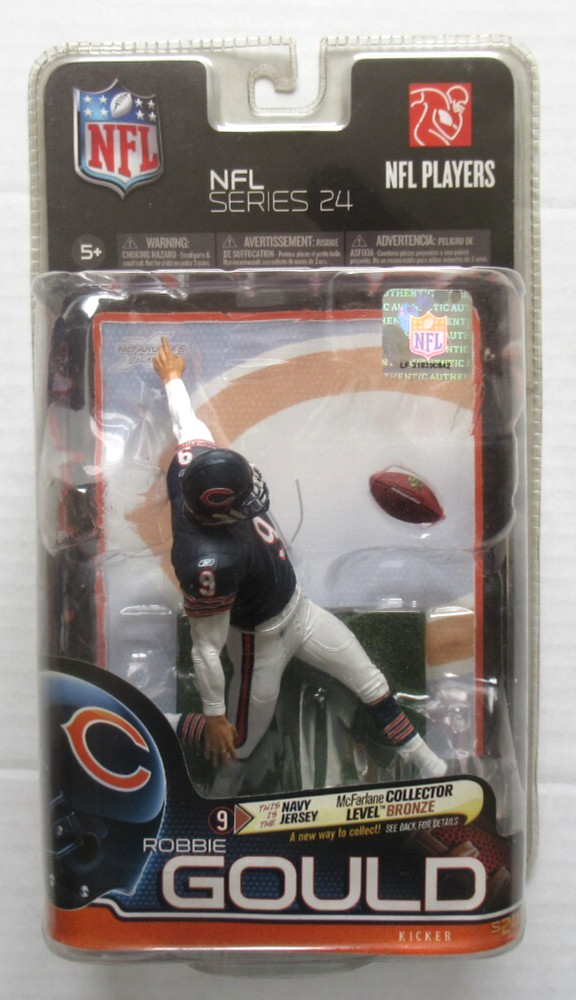 MCFARLANE ROBBIE GOULD NFL 24 BEARS K CL CHASE VARIANT FIGURE /2500 NEW SEALED