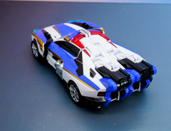 Metal Cardbot W BLUECOP W Transforming Robot Korean Toy