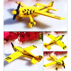 Disney Pixar Planes Model Plane NO.17 Yellow bird+No.3 Plane1:55 Kids Movie Toy~