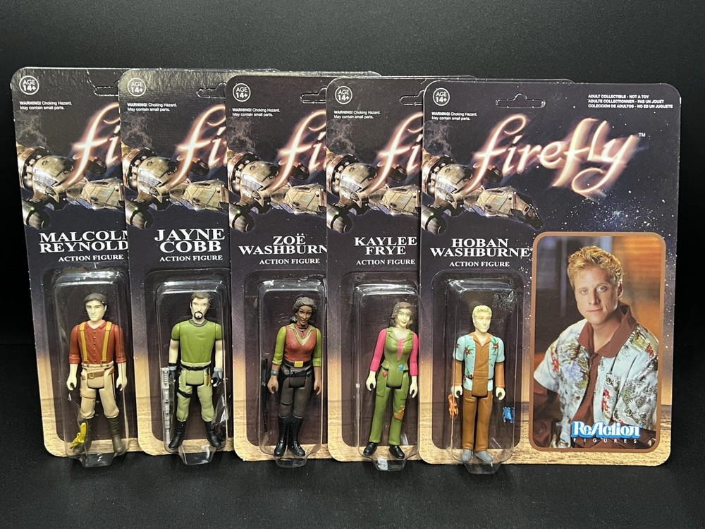 FULL SET – Funko Reaction FIREFLY Figures – SEALED & UNPUNCHED