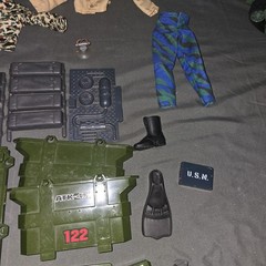 GI Joe Lanard Mixed Lot Accessories Clothes Lanard Military Ultra Corps 60mm