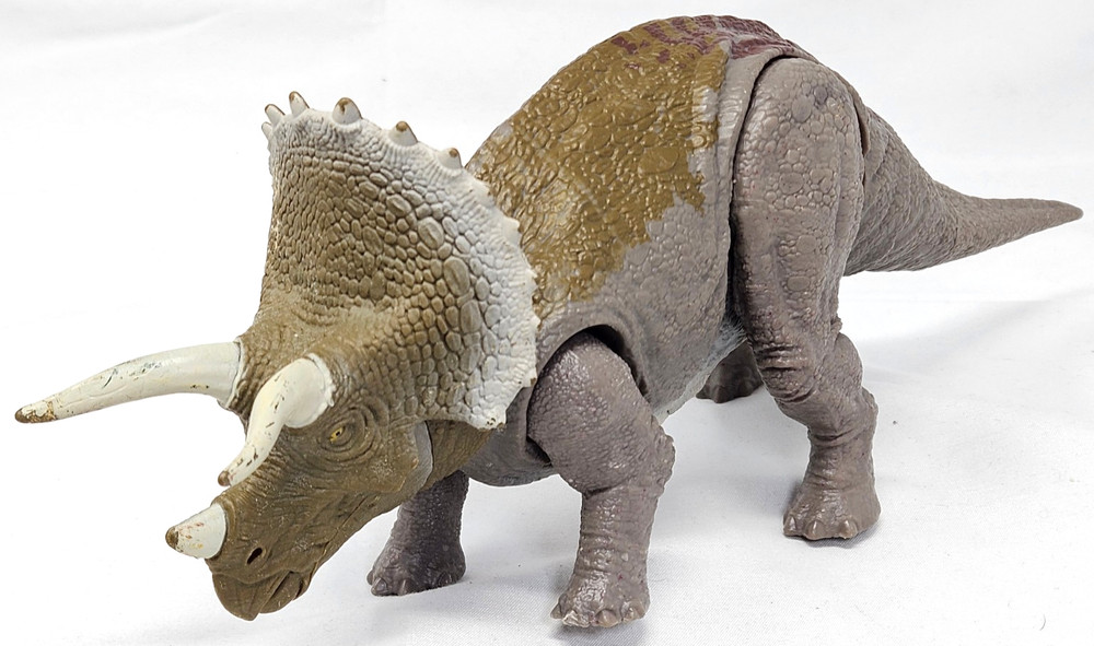 Jurassic World Sound Strike Triceratops Dinosaur Figure 13″ – Works! Mattel!