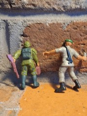 4 Guts! Green Berets Canned Heat Grunt Vtg Action Figure Lot Mattel 1986 1988 2″