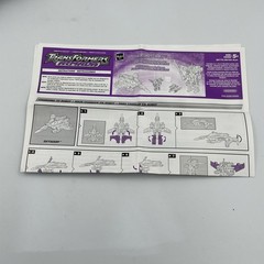 Transformers Armada Skywarp Super Con Complete Missiles Instructions 2003