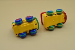 2 Jackpot (like Discovery) Mini Friction Powered Truck & Train