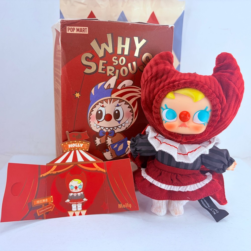 POP MART Why So Serious Series Molly Pendant Plush Figure Doll – Crimson Dancer