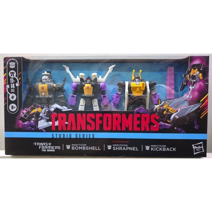 Hasbro Transformers Studio Series Insecticon Bombshell Shrapnel Kickback Figure