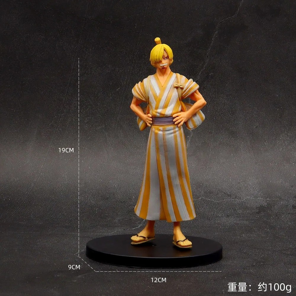 18cm One Piece Luffy Zoro Sanji Usopp Figure Anime PVC Action Figure Model Toy