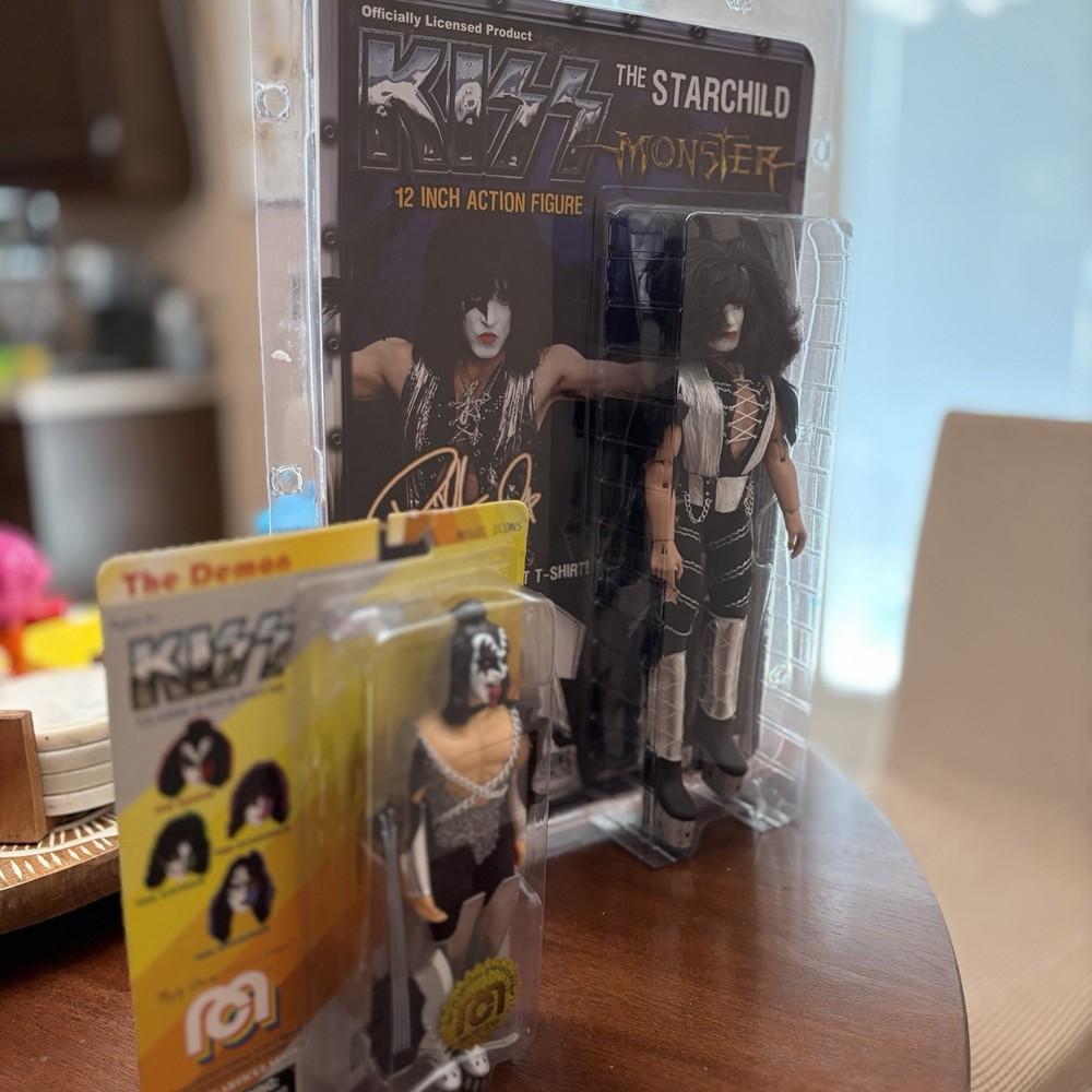 KISS Figures Lot: 12″ Paul Stanley Monster(new) & 8″ Mego Gene Simmons