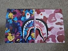 Bape x Mika Ninagawa 400% and 100% Red Set Bearbrick