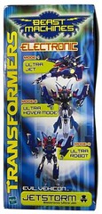 Transformers Beast Machines Jetstorm Evil Vehicon Electronic Ultra Class Jet NEW