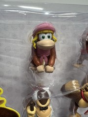 Jakks Pacific Nintendo Kong 4 Figure Set Donkey Dixie Diddy Cranky Brand New 2.5