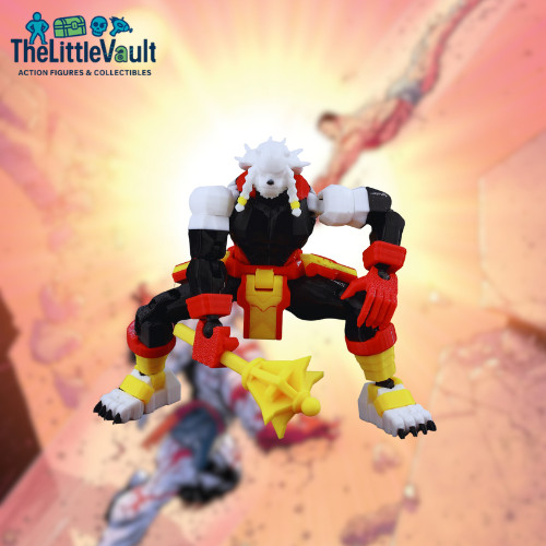 3D Printed 1/12 Anime Hero Battle Beast Invincible S3 w/Axe Action Figure
