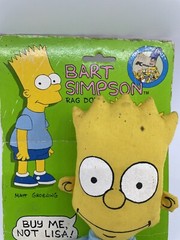 THE SIMPSONS BART SIMPSON RAG DOLL DAN DEE 1990 VINTAGE GROENING