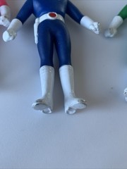 Vintage Super Robotic Rangers Lookalike Generic Pink Blue Green Action Figures