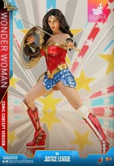 Hot Toys 1/6 Mms506 Justice League Wonder Woman Comic Concept Action Figure