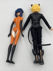 2 Miraculous Ladybug Dolls: Cat Noir 11″ Action Fashion Doll Figure Toy T4