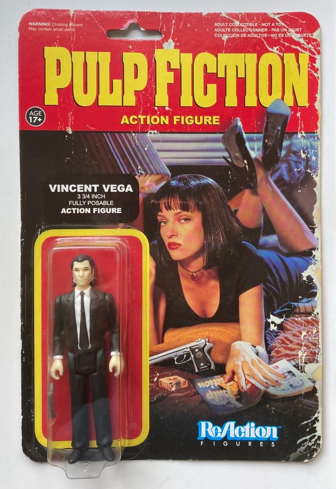 NEW Funko ReAction Pulp Fiction Vincent Vega 3 3/4 Action Figure Retro