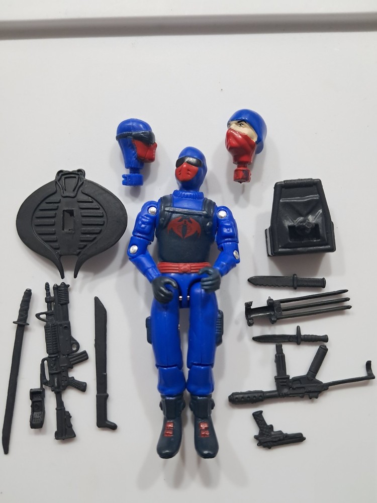 Gi Joe Black Major Snake Eyes Cobra Invasor Trooper Rip It Colorway 3.75 Figure