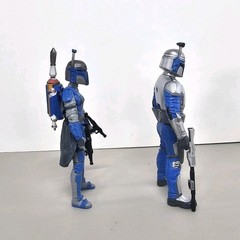 Star Wars Female Mandalorian Warrior Figure Set Clone Wars Death Watch Lot
