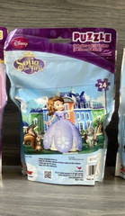 Disney Sofia The First 24pc Puzzle On The Go! 15”x11.25” Resealable Bag New