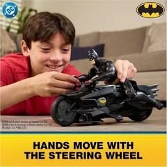 DC Batman Stealth RC Batcycle with 12-Inch Batman Figure [DAMAGED BOX]