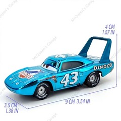 Dinsey Pixar Cars Racing Champion No.43 Chrome Dinoco The King Diecast Gift Rare