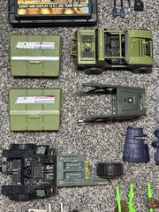 Vintage 1980’s GI Hasbro Mixed Parts Lot Sold As-is.