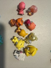 Hatchimals Lot Mini Figures Pink Yellow Owl Bear Tiger Bunny Bee Elephant Cat