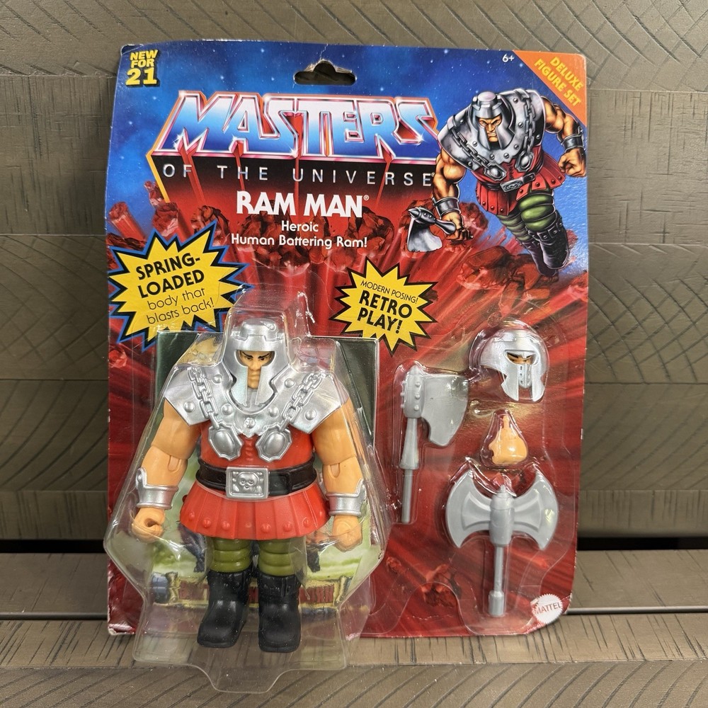 Mattel Masters of the Universe Retro Play Deluxe Ram Man 5.5″ Figure MOTU
