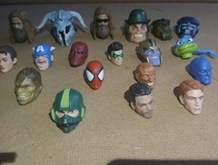 Marvel Legends Fodder Heads Lot of 11 Only