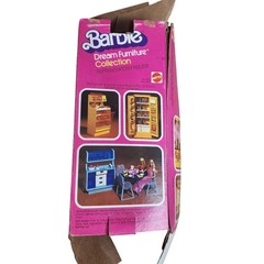 Vintage 1978 Barbie Dream Furniture Collection Refrigerator Freezer box extras