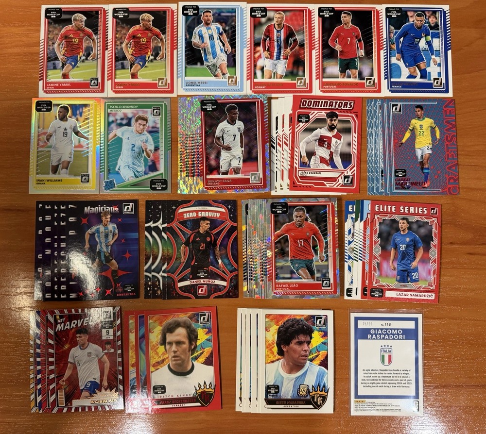 2025 Panini Donruss Road To World Cup Haaland Ronaldo Messi Yamal /99 No Auto