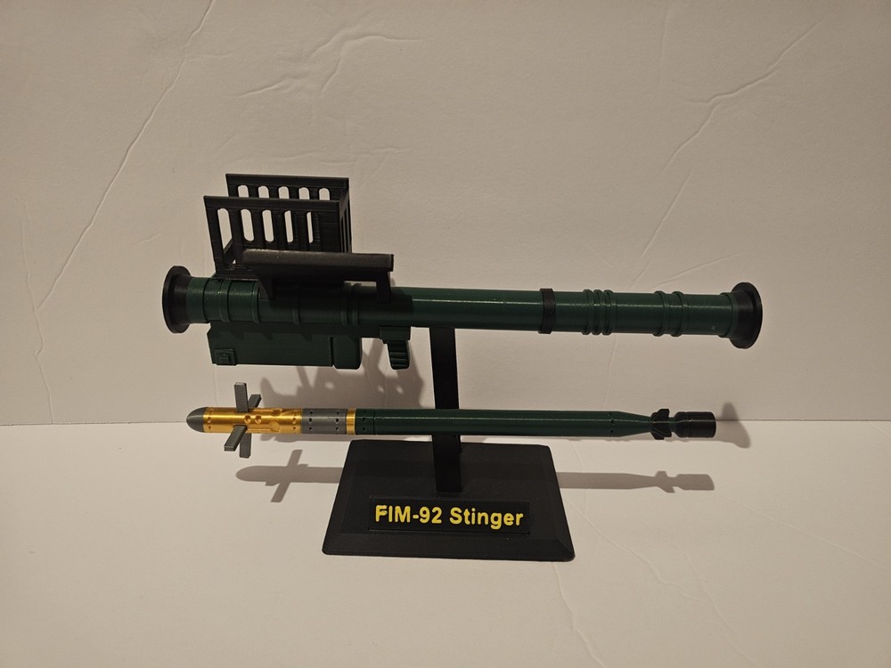 FIM 92 Stinger Missile Launcher Static Model 1:7 3D Printed Military Desktop Toy
