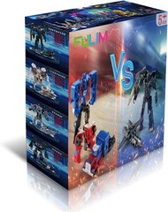 8 Pcs Mini Car Robot Toys, 3.5-inch Small Hero Action Figures, Birthday Favor…