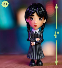 Just Play Wednesday Addams Small 4-inch Collectible Stylized Figure, Series 1
