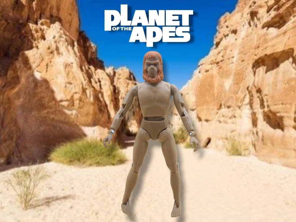 1974 Mego Planet of the Apes Dr. Zaius 8″ (Type 1) Action Figure Nude w/Boots