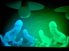 Glow In The Dark! Dino-Dick Dickasaurus Rex Bachelorette Party Gift Funny Prank 