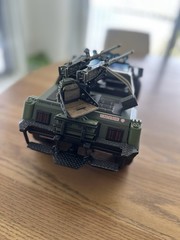GI Joe Classified Vamp Vehicle Only With Modified Grid Iron Parts