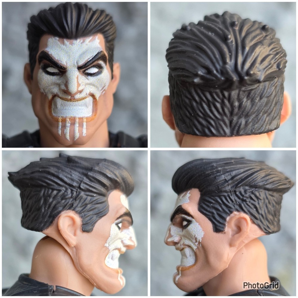 Marvel Legends Series Rivals Punisher Head Sculpt Fodder 1/12 Scale