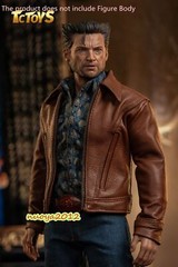 1:6 Wolverine Logan Man Head Hands Clothes For 12″ Male Action Figure Body Toys